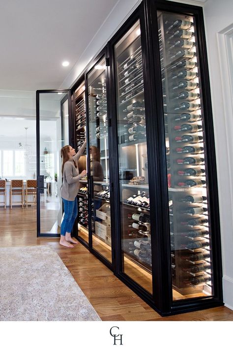 Provide a stylish entrance to your collection of fine wines with a custom iron wine cellar door. Each of our doors is handcrafted to be energy efficient, secure, and stylish for a perfect fit, every time. Wine Cabinet Kitchen, Wine Cabinet Design, Wine Room Design, Cellar Doors, Bourbon Room, Wine Cellar Door, Beautiful Outdoor Living Spaces, Room Cooler, Home Wine Cellars