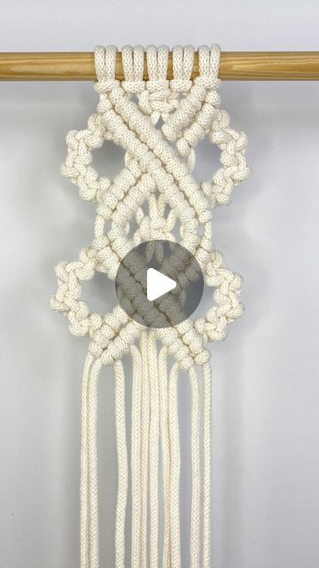 MACRAME PATTERNS/TUTORIALS on Instagram: "Lacy Pattern #whiteowlknotmacrame #macramepattern #macrametutorial #howtomacrame" 6 Cord Macrame Pattern, Macrame Patterns Tutorials Videos, Needle Painting, Makramee Diy, White Owl, Macrame Patterns Tutorials, Diy Macrame, Macrame Ideas, Macrame Tutorial