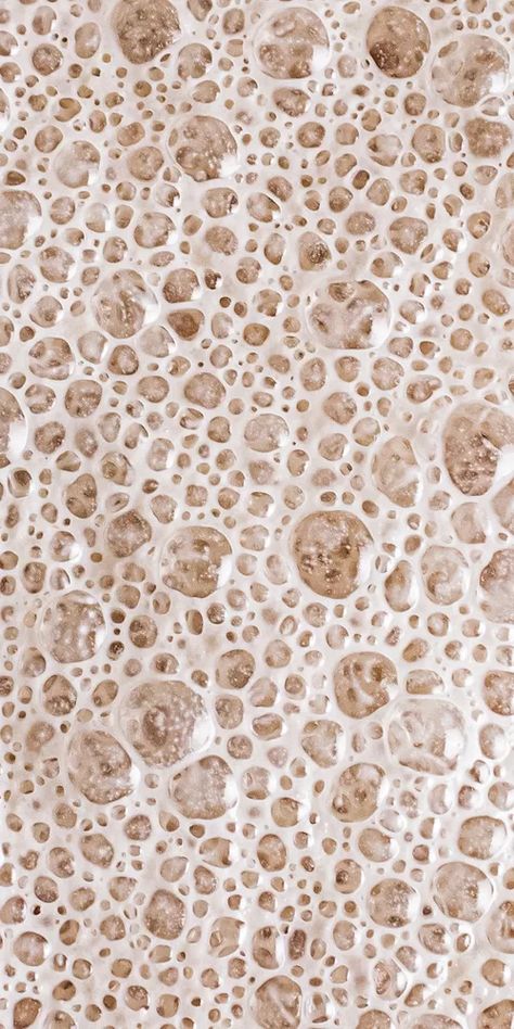 Fermentation Aesthetic, Coffee Texture, Bubbles Texture, Bread Texture, Sponge Texture, Pancake And Waffle, Bubble Texture, Honeycomb Texture, Bakery Design Interior