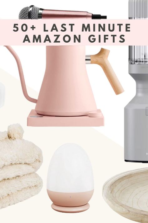 If you're scrambling to find a last minute gift from Amazon but overwhelmed with choice, here are the best Amazon gift ideas for last minute shoppers. Find last minute Amazon gift ideas for women, last minute Amazon gift ideas for men, Amazon home decor gift ideas, and last minute Amazon gift ideas for families. | last minute amazon gifts | last minute christmas gifts amazon | last minute birthday gifts amazon | last minute gift ideas amazon | best gift ideas on amazon Best Items On Amazon, Gift Ideas On Amazon, Amazon Gift Ideas, Best Amazon Gifts, Amazon Christmas Gifts, Gifts Amazon, Last Minute Birthday Gifts, Best Gift For Wife, Amazon Christmas