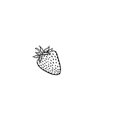 Simple Food Tattoo, Micro Strawberry Tattoo, Small Strawberry Tattoo Simple, Ladybug Heart Tattoo, Dainty Strawberry Tattoo, Fine Line Strawberry Tattoo, Tattoo Ideas Strawberry, Strawberry Tattoo Simple, Strawberry Tattoo Small