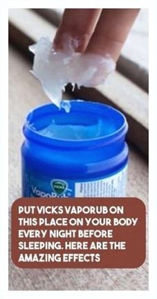 Undying gratitude. Unparalleled information! Vicks Vapor Rub, Vicks Vapor, Vicks Vaporub Uses, Uses For Vicks, Vapor Rub, Cold Symptoms, Vicks Vaporub, Before Sleep, Reduce Inflammation