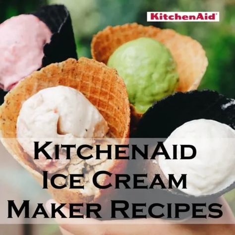 Kitchenaid Ice Cream Maker Recipes, Kitchenaid Ice Cream Recipes, Ice Cream Maker Recipe, Kitchen Aid Ice Cream Recipes, Kitchenaid Ice Cream, Homemade Ice Cream Recipes Machine, Kitchen Aid Ice Cream, Kitchenaid Ice Cream Maker, Ice Cream Recipes Machine