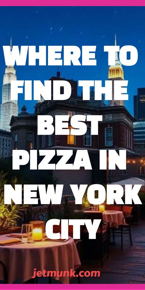 Find the Best Pizza in New York City Best Pizza In Nyc, Places In Nyc, Destination Travel, New York Pizza, Waterfront Dining, Craving Pizza, Pizza Place, Best Pizza, Nyc Food