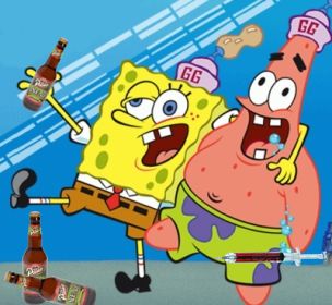 Spongebob Best Friend, Beer Pong Table Designs, The Wild Thornberrys, Drunk Friends, Old Cartoon Network, Spongebob And Patrick, Spongebob Birthday Party, Funny Cartoon Memes, Goku Y Vegeta