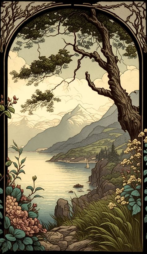 Our Nouveau art collection offers a stunning selection of artwork that draws inspiration from the Art Nouveau movement of the late 19th and early 20th centuries. Each piece features intricate and elegant designs, characterized by flowing lines, organic forms, and richly detailed patterns. From classic posters to decorative prints, our Nouveau art collection offers something for every taste and style. Whether you're looking for a statement piece to anchor your living room or a subtle addition to your bedroom decor, our collection has you covered. Our Nouveau art prints are available in a variety of sizes and formats, allowing you to customize your wall art to suit your specific needs. Choose from framed or unframed prints, or opt for a canvas print for a more textured and dimensional look. Art Nouveau Bedroom, Classic Posters, Motifs Art Nouveau, Illustration Art Nouveau, Art Nouveau Illustration, Art Nouveau Poster, Nouveau Art, Organic Forms, Elegant Designs