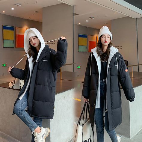 Brand Name: vielleichtStyle: CasualHooded: YesFilling: Polyester FiberOrigin: CN(Origin)Season: WinterClothing Length: LongAge: Ages 18-35 Years OldClosure Type: zipperModel Number: 8616Sleeve Length(cm): FullMaterial: PolyesterRelease Date: FW2021Thickness: STANDARDFabric Type: BroadclothType: RegularPattern Type: SolidGender: WOMENWeight: 1kgDecoration: PocketsWholesales: AcceptedDropshipping: Accepted Long Winter Coats Women, Jaket Denim, Winter Coat Women, Winter Jacket Women, Snow Wear, Womens Jackets Casual, Parka Style, Comfort Shoes Women, Long Winter Coats