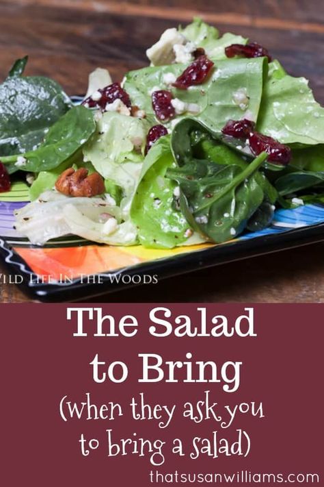 The Salad to Bring...when they ask you to bring a salad. #salad #potluck #saladrecipe Salad Potluck, Lettuce Salad Recipes, Salad Kale, Resep Salad, Salad Salad, Salad Pasta, Best Salad Recipes, Eat Salad, Lettuce Salad