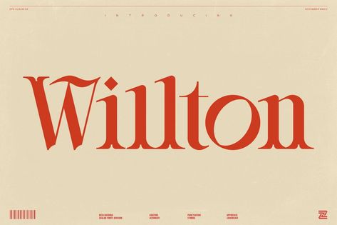 WILLTON by ZEAFONTS on @creativemarket Free Commercial Fonts, Elegant Serif Fonts, Futuristic Fonts, Modern Typeface, Font Logo, Typeface Font, Aesthetic Fonts, Type Foundry, Artist Logo