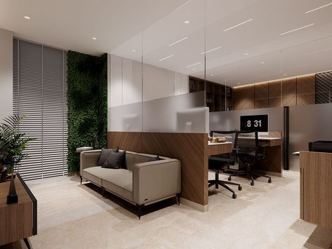 Modern Attorney Office Design, Modern Office Cubicle Design, Account Office Design, Office Cabin Partition Design, Minimal Office Interior, Ca Office Interior Design, Private Office Interior, Private Office Design, Modern Office Cubicle