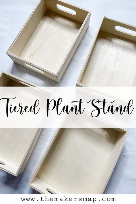 Craft Bazaar Display, Dollar Tree Plant Stand, Dollar Tree Diy Projects, Plants 101, Tiered Plant Stand, Farmhouse Decoration Ideas, Rustic Farmhouse Decor Ideas, Indoor Plants Diy, Diy Farmhouse Ideas