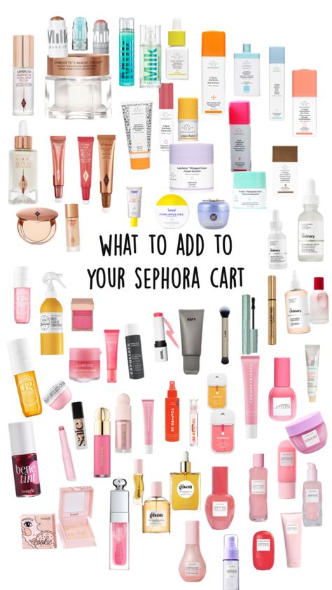 trendy Trendy Skincare And Makeup, Best Things To Get At Sephora, Skin Care Sephora Skincare, Best Things To Buy At Sephora, What To Buy From Sephora, Sephora Products Skincare, Popular Beauty Products, What To Get From Sephora, What To Buy At Sephora