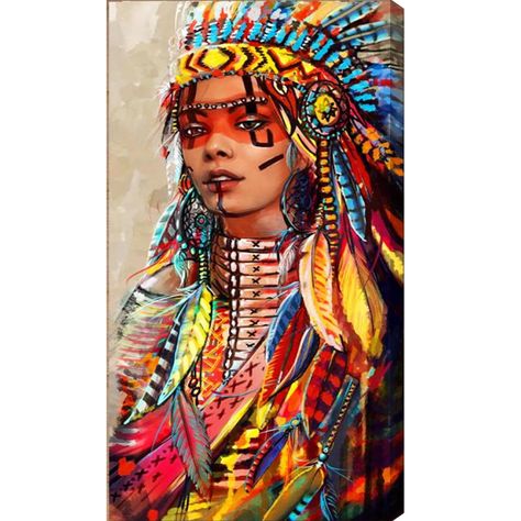 PRICES MAY VARY. ✔1.BEST DIY HOME WALL DECOR :Native American Indian Lady Design represent Power,independence and leadership . the 16x31.5inch large 5d diamond painting kit is the best choice to decorate living room and bed room. ✔EASY TO PAINT FOR ADULTS AND KIDS: Just placing sparkling resin rhinestones on an adhesive color-coded canvas to create a vivid work of art. ✔LONG-TERM PRESERVATION-High quality oil canvas, green glue with the super flash diamonds. Finished rhinestone diamond painting Lady Design, Head Dress, Indian Woman, Diamond Painting Kits, Indigenous People, Oil Canvas, Indian Head, Diamond Embroidery, Kit Home