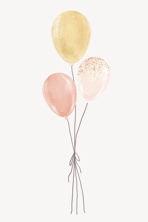 Watercolour Balloons, Balloons Watercolor, Balloons Illustration, Cute Balloons, Balloon Watercolor, Balloons Background, Watercolor Balloons, Balloon Logo, Balloon Illustration