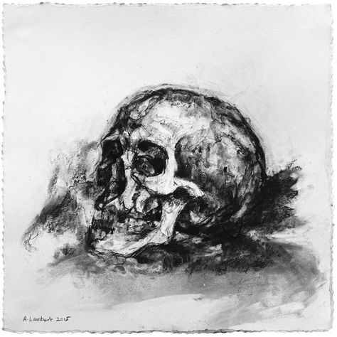 Alison Lambert - Jill George Gallery - Contemporary Art - Soho, London, England Alison Lambert, Leroy Smith, Skulls Drawing, Charcoal Sketch, Charcoal Art, Skull Drawing, Artist Models, A Level Art, Monoprint