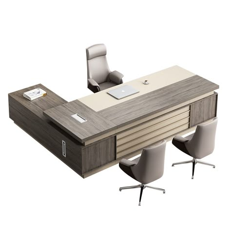 Office Table Design Modern, Executive Desk Office, Executive Desk Set, Director Office, Executive Desk Home Office, Modern Office Table, Cool Office Desk, Luxury Office Furniture, Executive Office Furniture