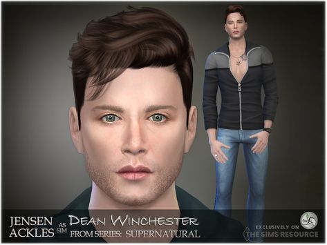 The Sims Resource - SIM Dean Winchester - Supernatural (inspiration) Supernatural Dean Winchester, Winchester Supernatural, Sims Community, Electronic Art, The Sims Resource, Sims 4 Mods, Vintage Glamour, Sims Resource, Dean Winchester