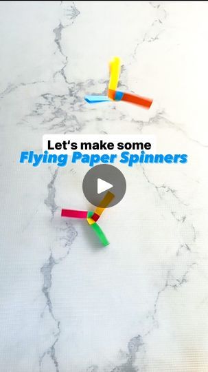 499K views · 2.3K reactions | Craft your own flying paper spinners✨  Climb up on a chair, drop them and watch them spin 🌀 These paper spinners are so quick and so much fun to make and will definitely add a touch touch of magic to your kids’ day. Creating them is a great holiday or rainy day activity that won’t take much time but will keep your kids entertained. Older kids can ever try to make their own 🙌🏻💕  The first one took me just under five minutes to make. The trickiest part is pulling the ends to create a tight centre but once you’ve got the hang of it, it doesn’t take much time at all. I can tell you they’re quite addictive to make 😆🙈 If you don’t have coloured copy paper, get your kids to colour some to create some unique flying paper spinners 😍🥳  Top tip: Make sure to use Paper Spinners For Kids, Paper Spinners, Flying Paper, Types Of Paper, Rainy Day Activity, Babysitting Crafts, Craft Work For Kids, Children's Church Crafts, Activities For Boys