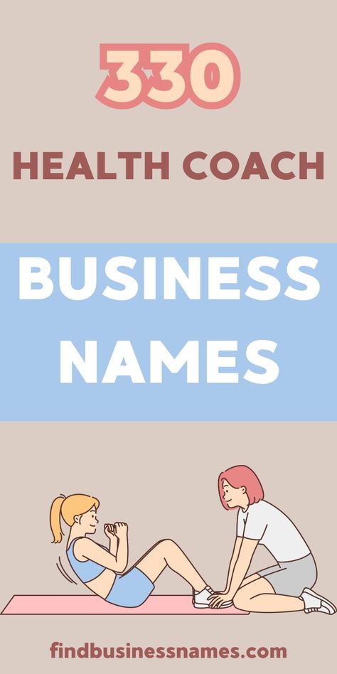 Check out our list of top Health Coach Business Names for inspiration! 

From catchy and creative to professional and modern, we've got you covered. 

Find the perfect name for your business and start building your brand today! 

#healthcoachbusinessnames Health Coach Business Names, Wellness Name Ideas, Wellness Business Name Ideas, Holistic Health Coach Branding, Coaching Business Names, Physical Therapy Business, Health Coach Branding, Wellness Coaching Business, Personal Trainer Business