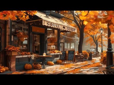 Elegant Autumn Jazz in Coffee Shop Ambience ☕️ Smooth Jazz Music 🍂 Autumn Chill - YouTube Autumn Coffee Shop, Autumn Cafe, Coffee Shop Ambience, Smooth Jazz Music, Autumn Scenes, Smooth Jazz, Coffee Shop Decor, Fall Day, Autumn Coffee