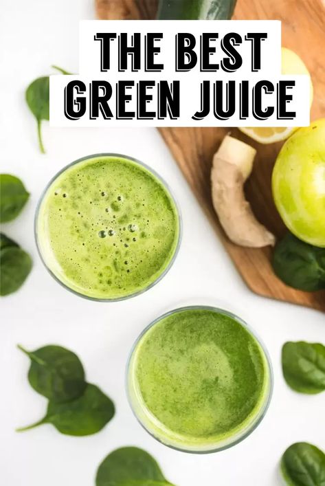 Green Juice For Gut Health, Best Green Juice, Best Green Juice Recipe, Green Juice Benefits, 7 Mars, Spinach Juice, Cleansing Drinks, Green Juices, Green Juice Recipe