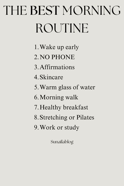 The best and productive morning routine <3 MorningRoutine #HealthyHabits #WellnessJourney #SelfCare. Morning Routine Aesthetic, Morning Routine Productive, Productive Morning Routine, Routine Aesthetic, Career Vision Board, Productive Morning, Productive Habits, Get My Life Together, Muslim Book