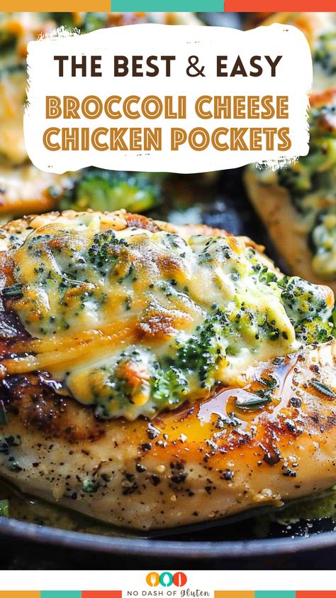 Sharp Cheddar Recipes, Broccoli Cheese Chicken, Garlic Herb Cheese, Cheesey Chicken, Chicken Pockets, Chicken Crisps, Chopped Broccoli, Chicken Broccoli Cheese, Cheesy Chicken Broccoli