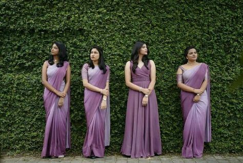 Bridesmaids Sarees Indian, South Indian Bridesmaids Outfits, Bridesmaid Saree Indian, South Indian Bridesmaids, Indian Bridesmaids Outfits, Bridal Maid Dress, Bridesmaid Indian, Bridesmaid Dresses Indian, Bridesmaid Sarees