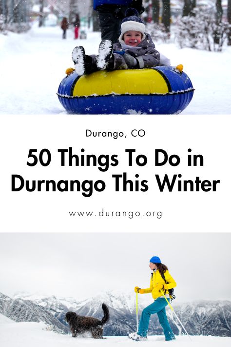 https://www.durango.org/blog/post/things-to-do-durango-winter/ Durango Colorado Winter Outfits, Durango Colorado Christmas, Durango Colorado With Kids, Durango Colorado Winter, Christmas Vacation Destinations, Colorado Christmas, Grand Junction Colorado, Colorado Trail, Family Ski