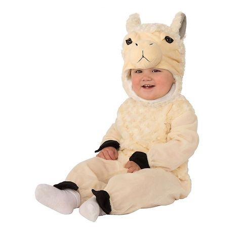 Llama Size 6-12M Infant Halloween Costume - Cottony white and snuggly, this amazing fluffy White Llama Infant Halloween Costume will keep your baby wrapped in comfort all afternoon long. They will peek their adorable head out of the llama’s surprised expression. Llama Halloween Costume, Llama Costume, Surprised Expression, Llama Face, Animal Halloween Costumes, New Scooby Doo, Baby Llama, Toddler Wearing, Mouse Costume