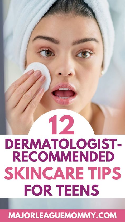 Skincare Tips For Teens, Teen Skincare Routine, Proven Skincare, Mommy Makeup, Teenage Acne, Forehead Acne, Teen Skincare, Skincare Items, Dermatologist Recommended Skincare