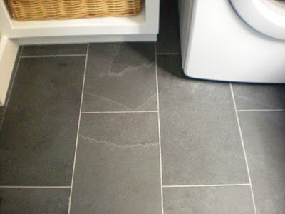 Slate floor for laundry room... good for an area with moisture. Powder Room Slate Floor, Slate Floor Laundry Room, Classic Laundry Room, Country Homestead, Laundry Room/mudroom, Laundry Floor, Slate Floor, Laundry Room/mud Room, House Addition