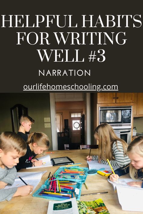 How can we teach our kids to communicate effectively? There are many excellent writing curriculums out there, but I have also found that there are simple writing habits that can be used regularly to cover a lot of ground. Here are four helpful habits for writing well. #ourlifehomeschooling #homeschoolingresources #charlottemason #narration #copywork #thelivingpage #simplehomeschoolideas #notebooking Notebooking Homeschool, Eclectic Homeschooling, Writing Habits, Teaching Kids To Write, Ambleside Online, Homeschool Portfolio, What Is Reading, Homeschooling Preschool, Word Challenge