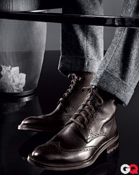 Take the right steps with our essential guide: how to pick the pairs you need, and keep them looking shiny and new Wingtip Boots, Brogue Boots, Quoi Porter, Mens Attire, Best Mens Fashion, Dress Boots, Sharp Dressed Man, Biker Leather, Well Dressed Men