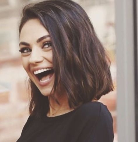 Mila Kunis Hair, Long Dark Hair, Short Straight Hair, Mila Kunis, Hair Images, Stil Inspiration, Hair Envy, Hair Pin, Bobs Haircuts