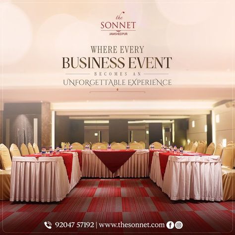 From board meetings to conferences and grand celebrations, The Sonnet offers an ambiance that resonates with class and professionalism. ✨ Call us now at ���📞 +91 92047 57192 to book your next corporate gathering. . . . #thesonnetjamshedpur #sonnetjamshedpur #luxuryhotel #jamshedpurbanquets #corporatebanquets #banquethalls Board Meeting, Business Events, Banquet Hall, Luxury Hotel, Celebrities