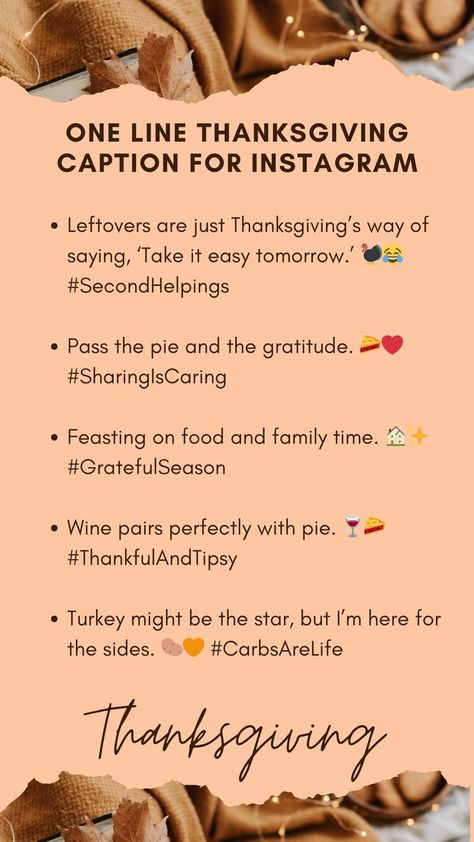 One line Happy thanksgiving caption for the instagram. #thanksgiving #happy #festival #caption #instagram #thankyou #socialmedia. Thanksgiving Caption for Instagram Caption For Instagram, Caption Instagram, Thanksgiving Happy, Instagram Captions, Happy Thanksgiving, Family Time, Thanksgiving, Social Media, Festival