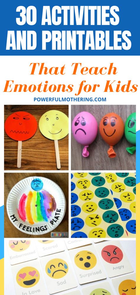 Children by nature do not know how to express emotions since they have just started learning about feelings. Check out the blog for more details on over 30 activities and printables that teach emotions for kids! I am sure your little one will find this learning activity super fun! Be sure to check also the blog to find out more details about this learning activity. #freeprintables #learningactivities Psed Activities Eyfs, Sensory Feelings Activities, How To Teach Emotions To Preschoolers, Emotional Intelligence Preschool, Emotions Gross Motor Activities, Psed Activities Preschool, Activities On Emotions For Preschoolers, Feeling Activities For Kindergarten, Big Feelings Activities