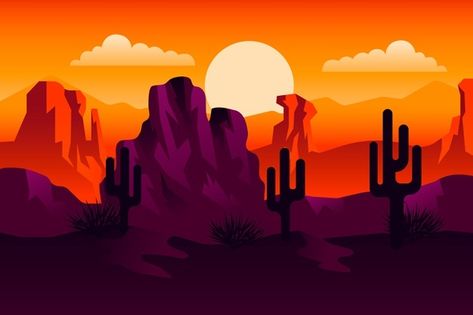 Desert landscape - background for video ... | Free Vector #Freepik #freevector #background #sky #wallpaper #landscape Background For Video, Desert Landscape Design, Background Sky, Arizona Landscape, Wallpaper Landscape, Sky Wallpaper, Map Wallpaper, Landscape Concept, Poster Abstract