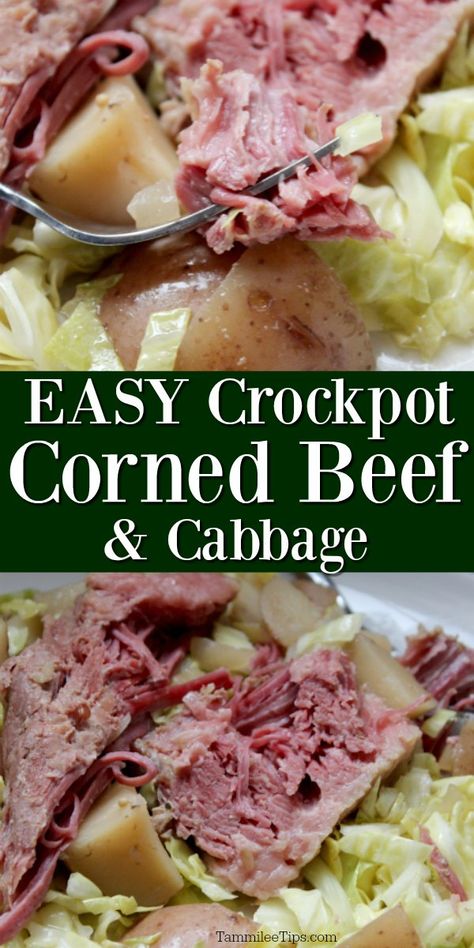 Best Crockpot Corned Beef, Corned Beef Cabbage And Potatoes, Crockpot Corned Beef And Cabbage, Crockpot Corned Beef, Corned Beef Recipes Crock Pot, Cabbage Slow Cooker, Crockpot Cabbage Recipes, Corned Beef Recipes Slow Cooker, Corned Beef And Cabbage Recipe