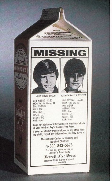 Missing kid milk carton (1970's). Tablecloth Checkered, Checkered Paper, Kids Milk, 타이포그래피 포스터 디자인, Milk Carton, Packaging Box, Board Ideas, New Wall, Paper Plates