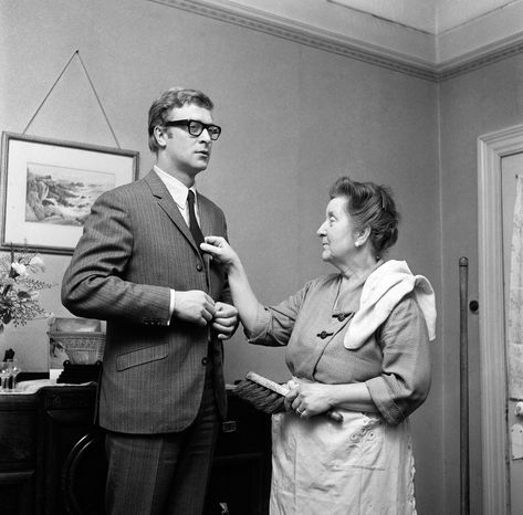 Michael Caine at home with his mother, Ellen. (1964) Hannah And Her Sisters, London Blitz, Jane Asher, Rosemary's Baby, Michael Caine, Roman Polanski, Great Friends, Feature Film, Old Hollywood