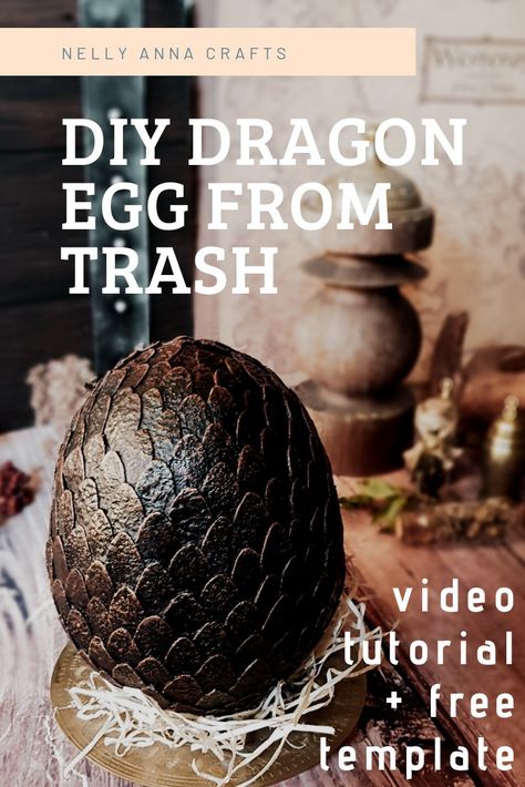 Diy Dragon Halloween Decorations, Dragon Egg Harry Potter Diy, Dragon Egg Harry Potter, Dragon From Game Of Thrones, Paper Mache Dragon Egg, 3d Printed Dragon Egg, Dragon Party Decorations Diy, Fantasy Crafts Diy, Dragon Halloween Decorations