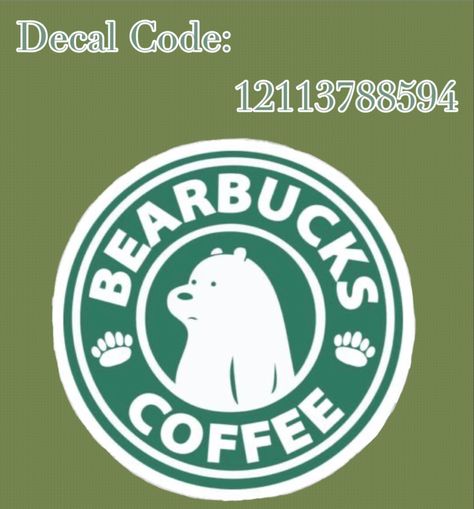 Starbucks Code, Coffee Decal, Bloxburg Decals Codes Aesthetic, Preppy Decal, Roblox Decals, School Decal, Pic Code, Blocksburg Room Ideas￼, House Plans With Pictures