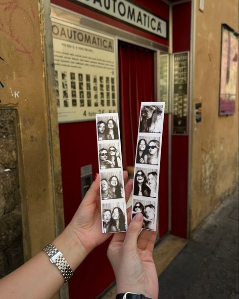 Famous photobooth with vintage photos is located on Via dei Serragli, 32r, Florence, Italy Vintage Photo Booth, Vintage Photobooth, Vintage Photo Booths, Italian Summer, Instagram Inspo, Florence Italy, Vintage Photo, Voss Bottle, Vintage Photos