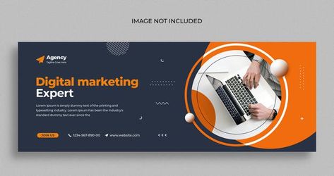 Digital marketing agency social media in... | Premium Psd #Freepik #psd #banner Digital Marketing Banner Design, Digital Banner Design, Digital Marketing Banner, Cover Banner Design, Linkedin Cover Photo, Linkedin Cover, Marketing Banner, Marketing Agency Social Media, Agency Social Media