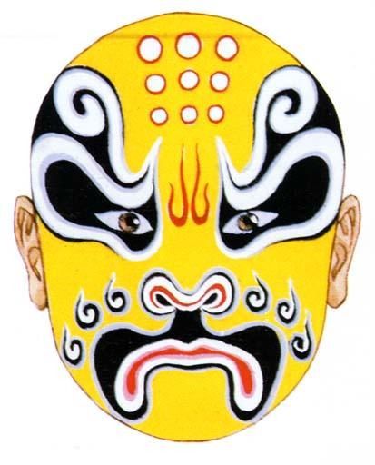 272 Beijing Opera Masks - Huang Pang Beijing Opera Mask, Chinese Opera Mask, Opera Mask, Beijing Opera, Mask Drawing, Chinese Opera, Beijing, Opera, Mask