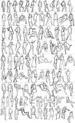 Human Figure Drawing Architecture, Human Figure Sketches Basic, Simple Person Drawing, Simple Figure Drawing, Gesture Drawing Poses Sketch, Gestures Reference, Figure Study Drawing, Drawing Gestures, Human Figure Sketches