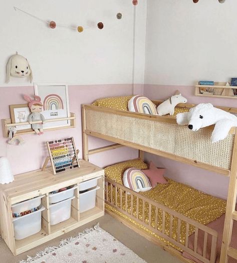 16 Cool IKEA Kura Bed Hacks You Have to Try Cama Ikea Kura, Kura Bed Hack, Ikea Bunk Bed, Nursery Makeover, Ikea Kura Bed, Kura Bed, Ikea Kura, Ikea Kids, Toddler Girl Room