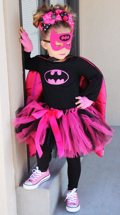 BAT GIRL Costume Bat Girl Costume, Super Hero Tutu, Batgirl Party, Girl Superhero Costumes, Halloween Tutu Dress, Batman Girl, Theme Carnaval, Halloween Kids Costumes Girls, Deer Costume